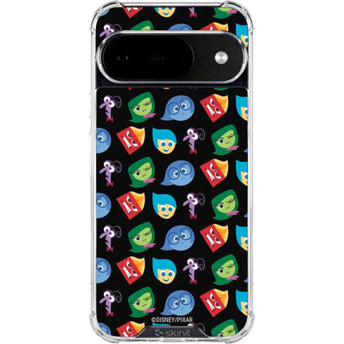Disney Inside Out Character Pattern Google Pixel 10 Clear Case